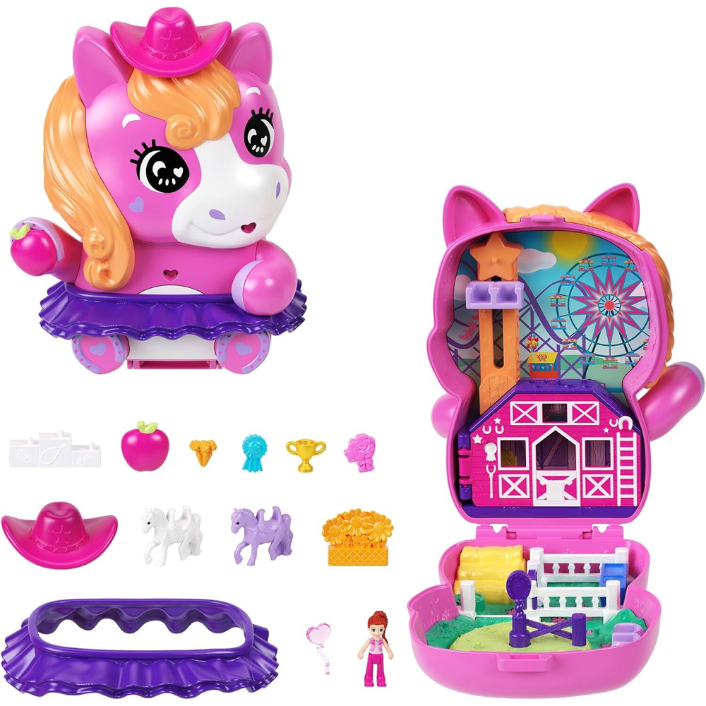 Polly Pocket compact Pony Rodeo