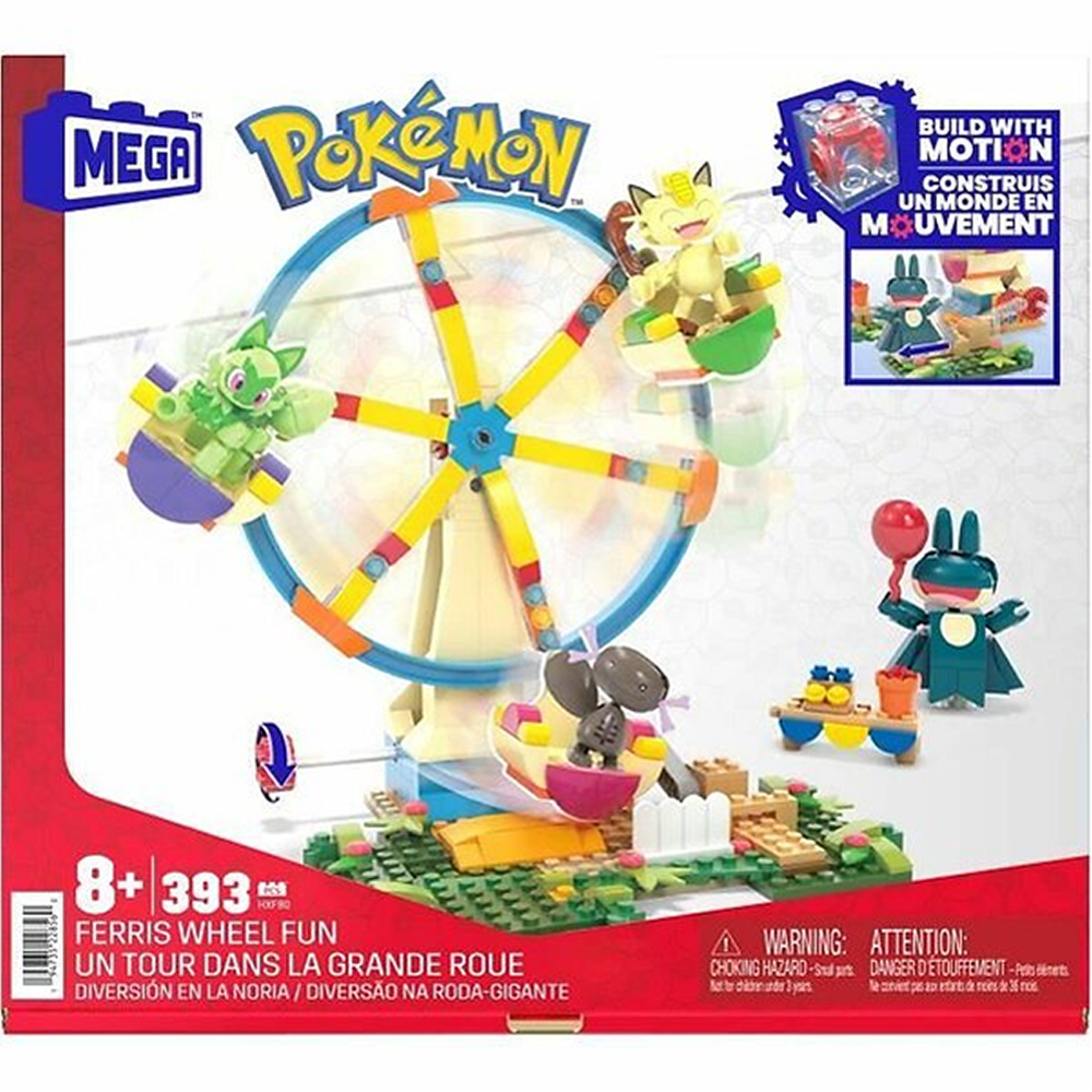 Mega Bloks Pokemon Ferris Wheel Fun