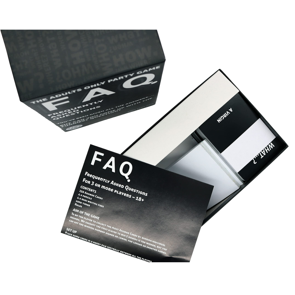 FAQ: Frequently Asked Questions - Adult Only Game