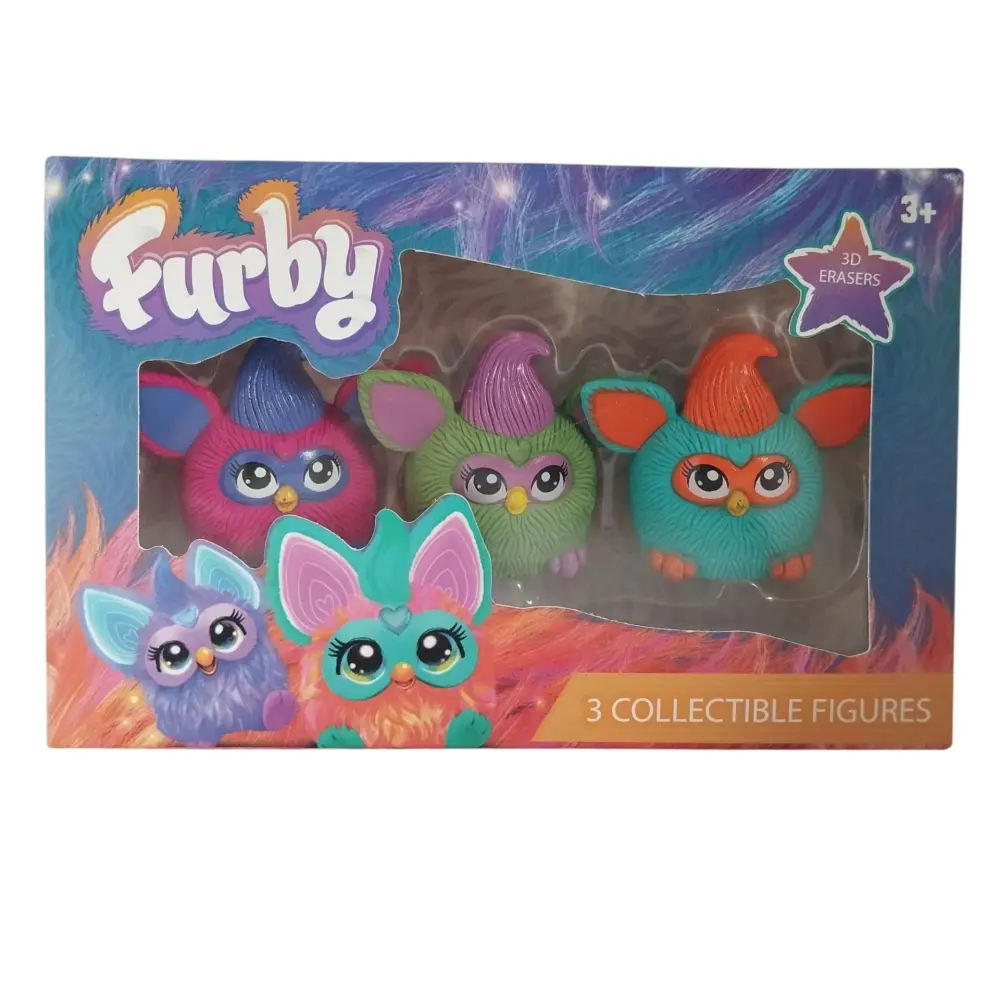 Furby 3D Erasers 3 Pack