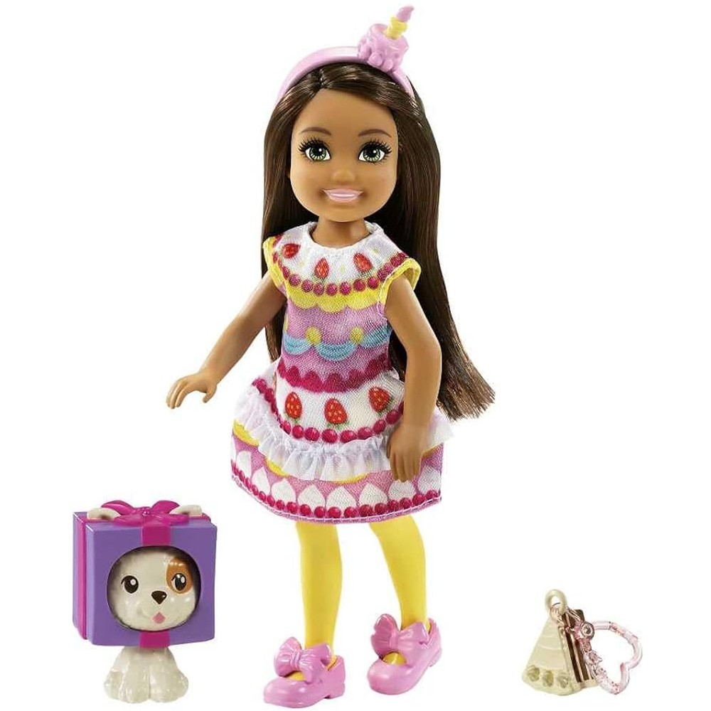 Sold As Seen Barbie Chelsea 6" Cake Doll & Pet