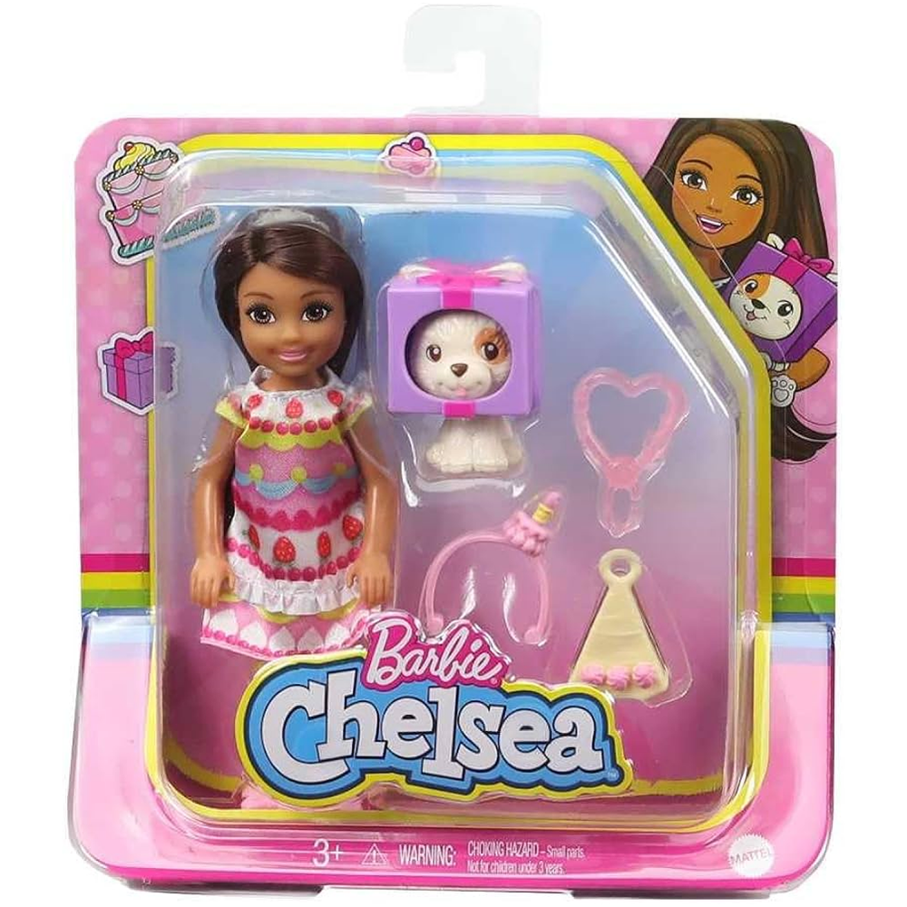 Sold As Seen Barbie Chelsea 6" Cake Doll & Pet