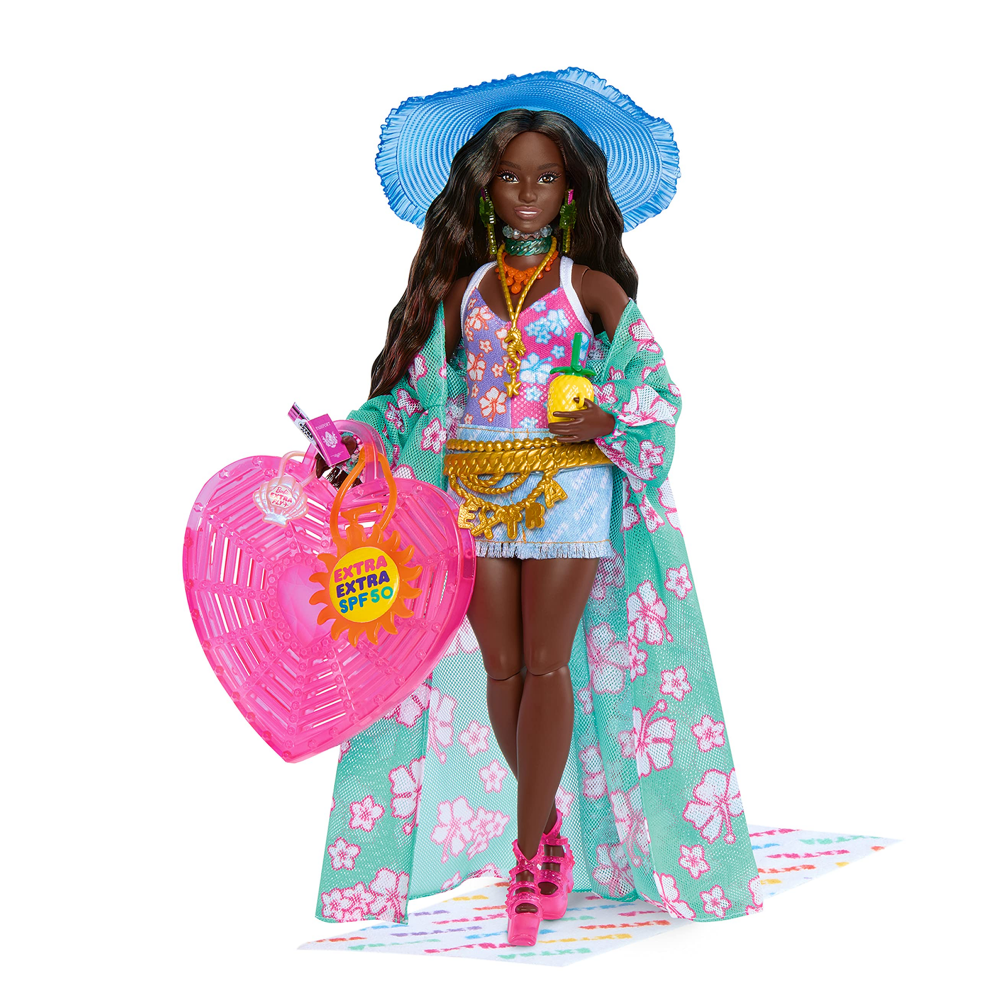 Barbie Extra Travel Doll Beach AA