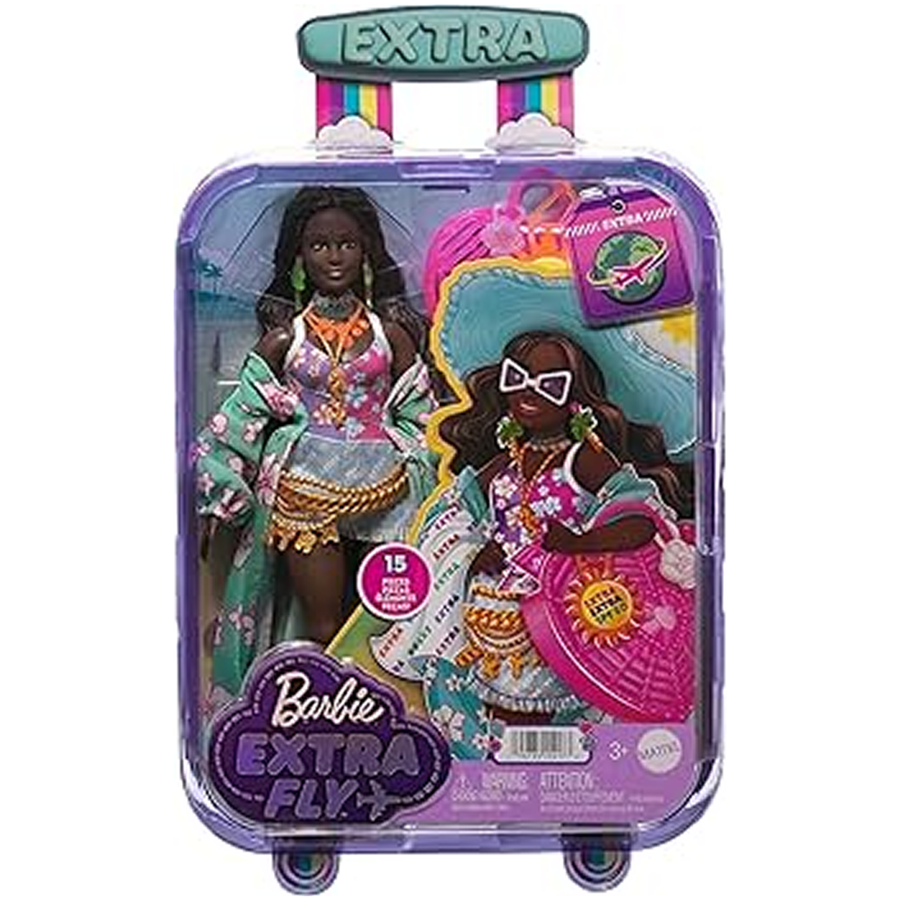 Barbie Extra Travel Doll Beach AA