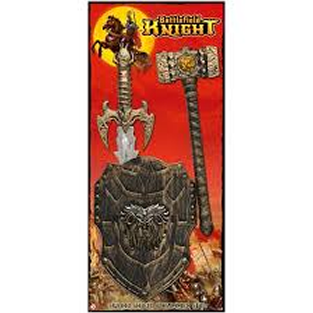 Battlefield Knight Shield & Hammer Set
