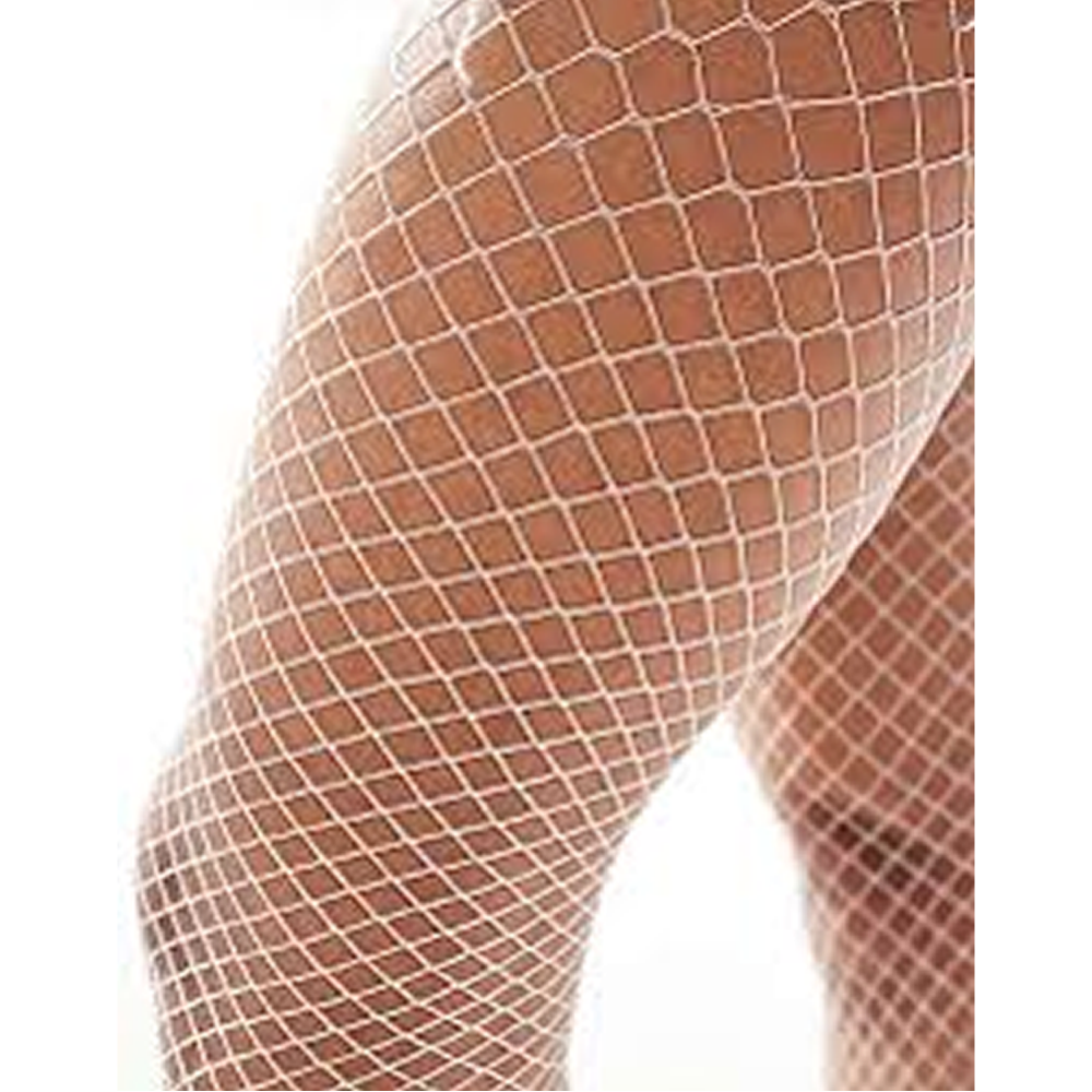 White Fishnet Tights