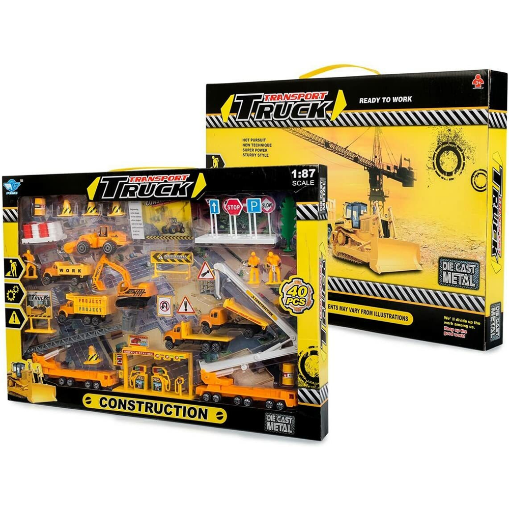 Die Cast Constructions Works 40pcs