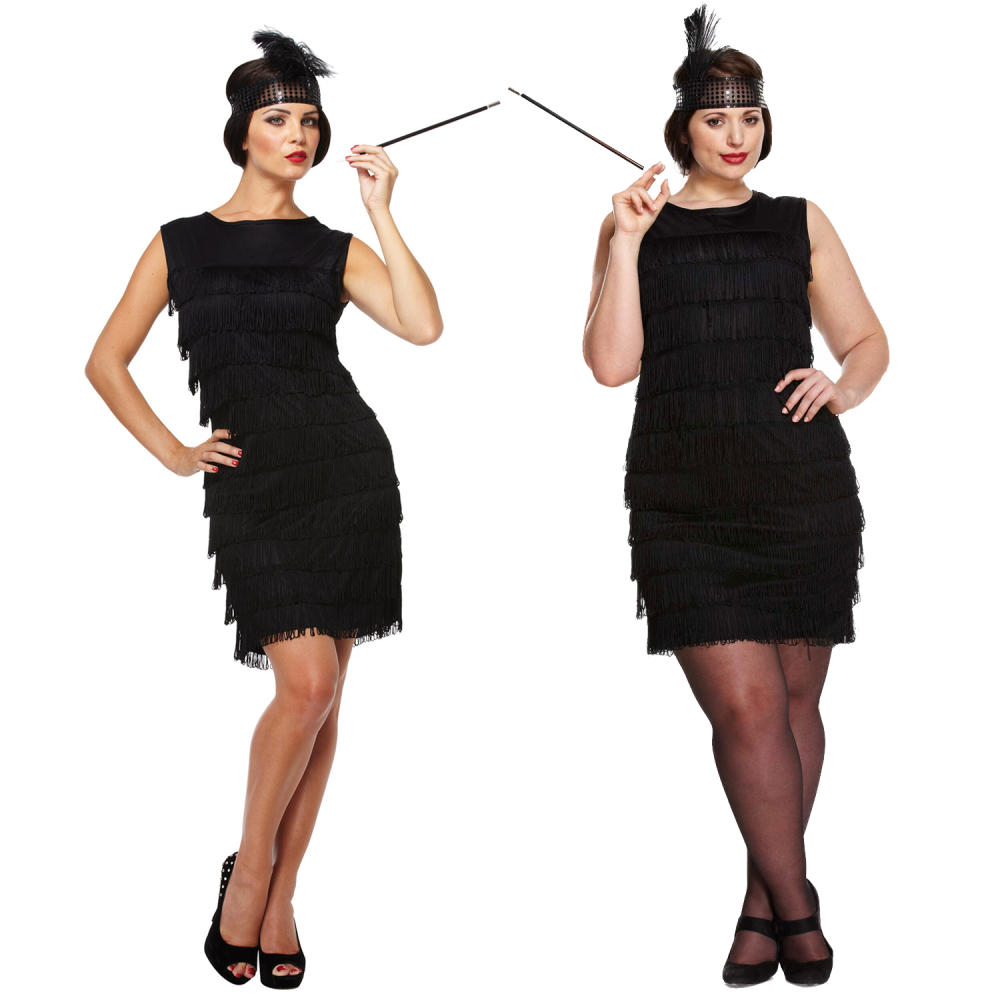 Black Flapper Lady Adult Costume