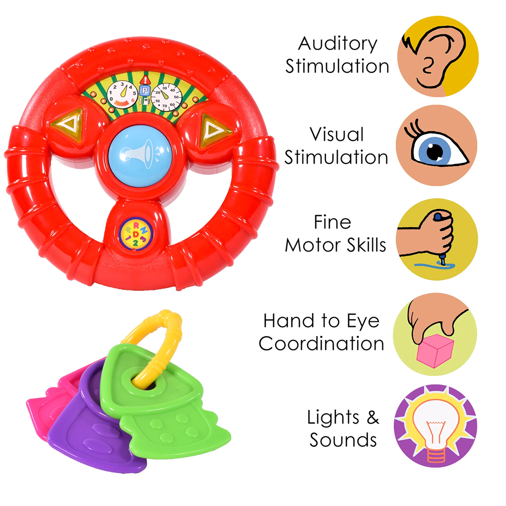 Infunbebe steering Wheel 2 In 1 Set