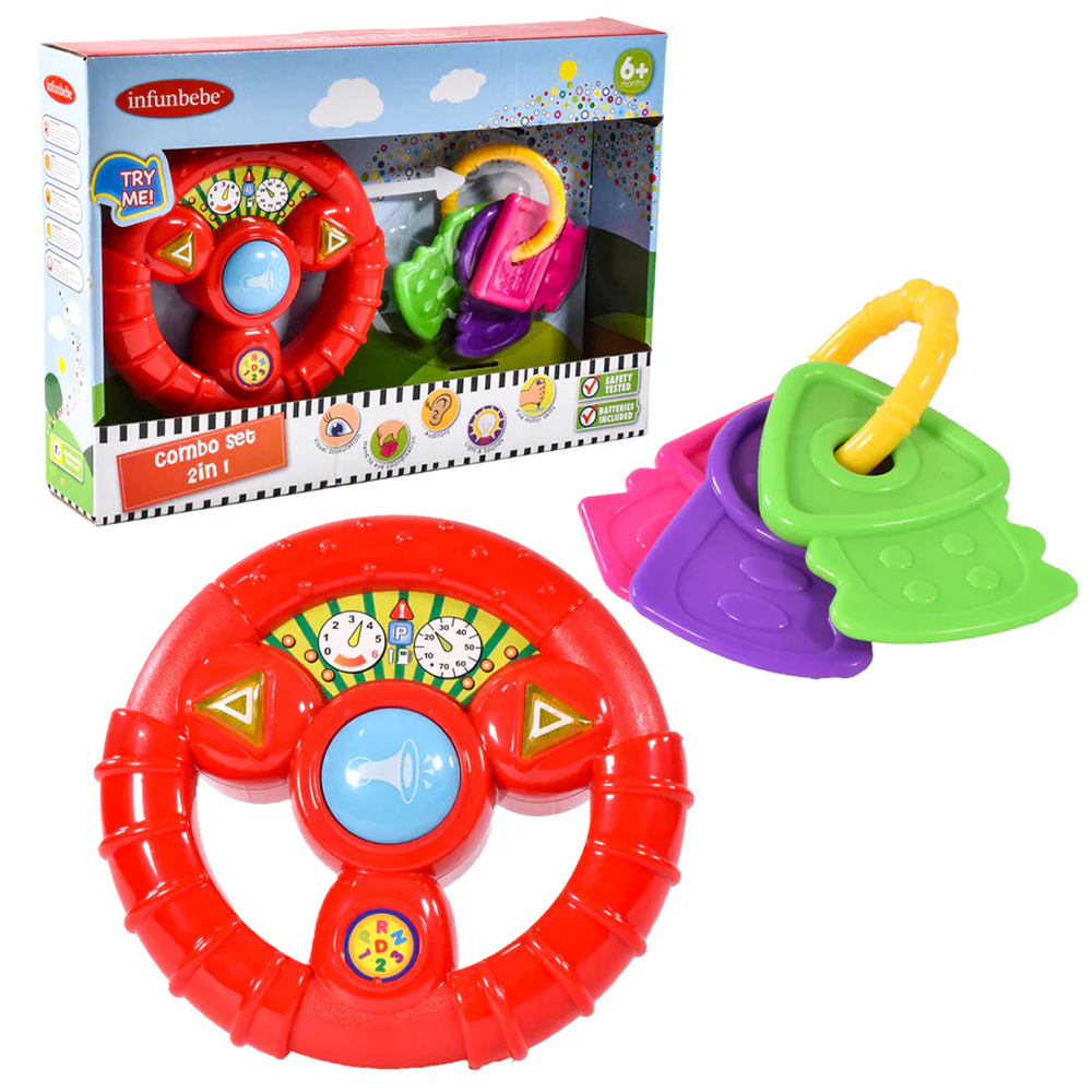 Infunbebe steering Wheel 2 In 1 Set
