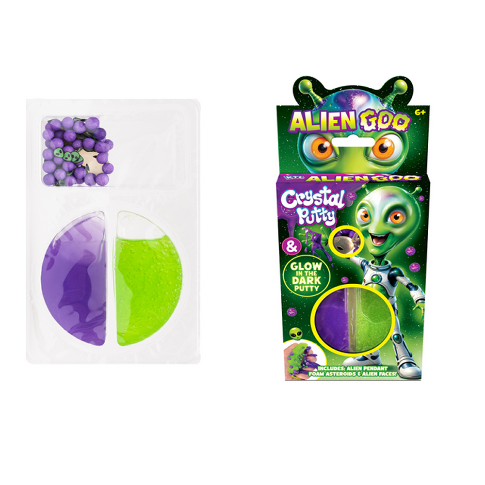 Alien Goo Crystal & Glow in the Dark Putty Set