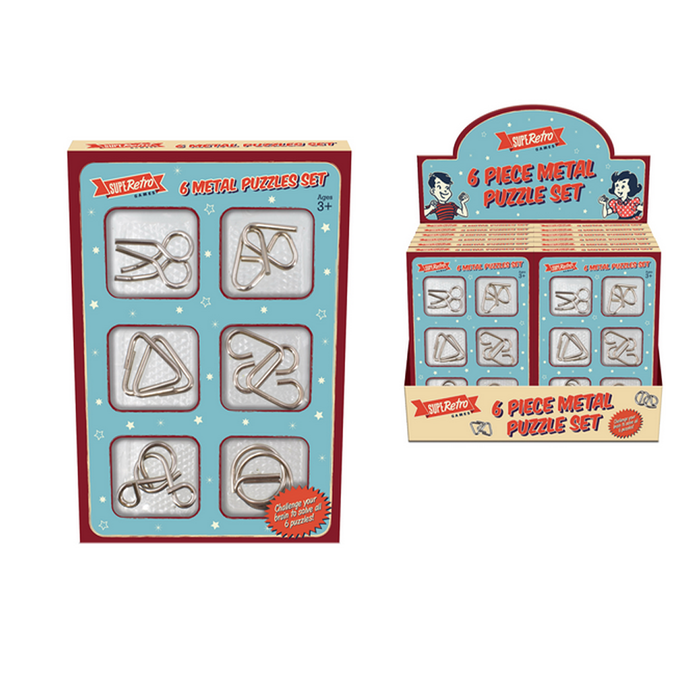 6 Piece Metal Puzzle Set