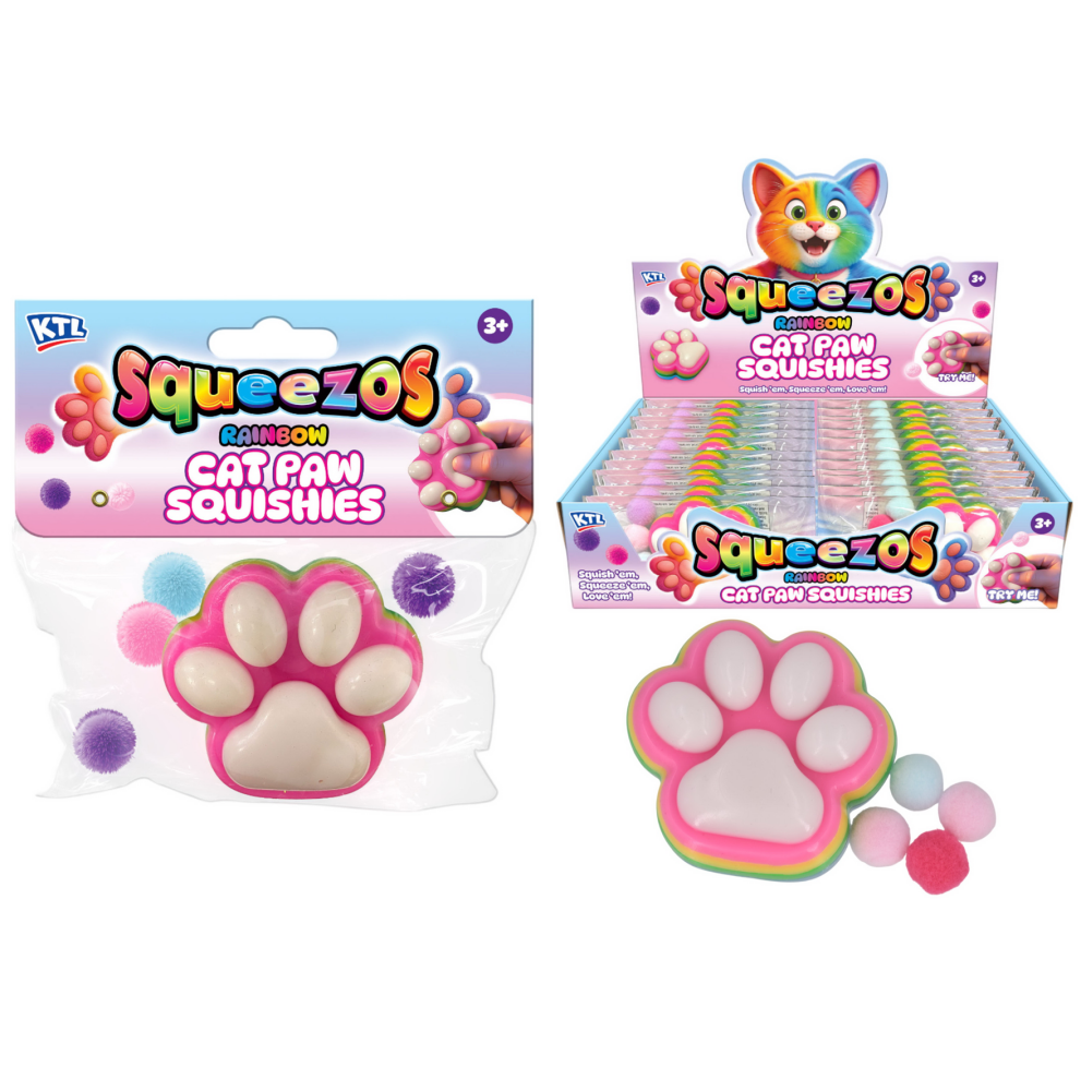 Sqeezos Rainbow Cat Paw