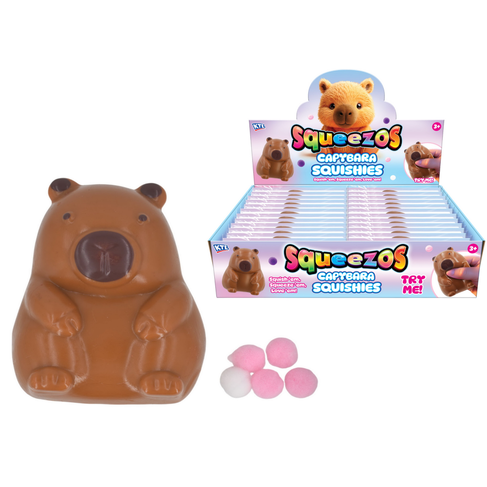 Squishy Capybara With Bobbles
