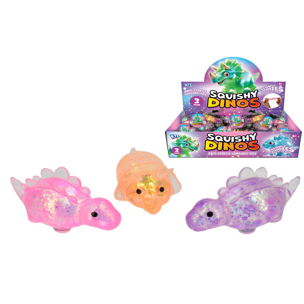 3pc Squishy Dinos