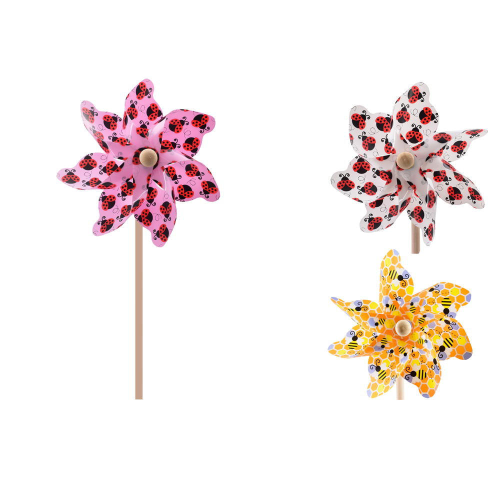17cm Ladybird & Bee Design Windmill