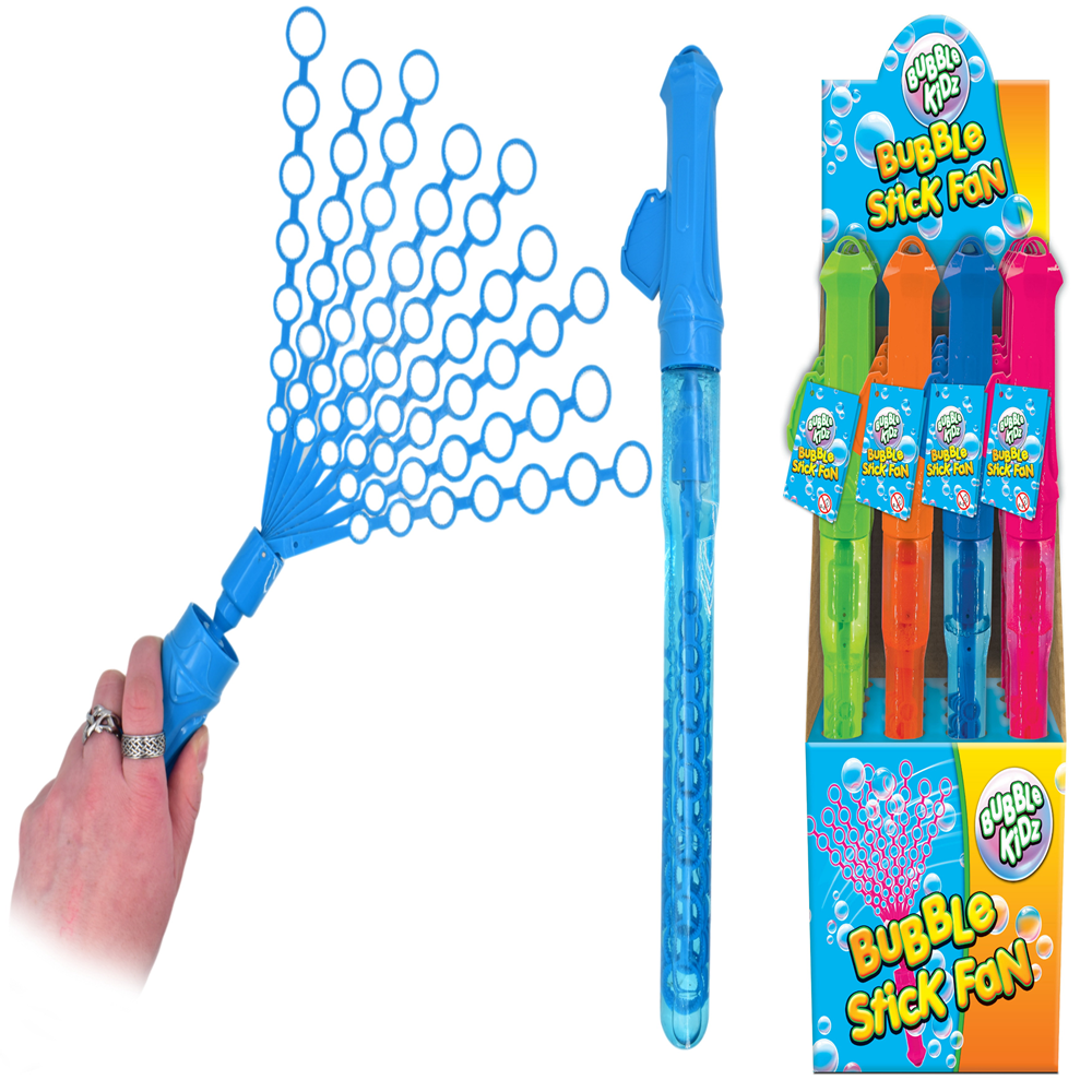Bubble Stick Fan (4 Colours) - Display Box