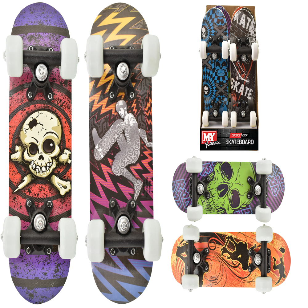 16.5" x 5" Double Kick Skateboard