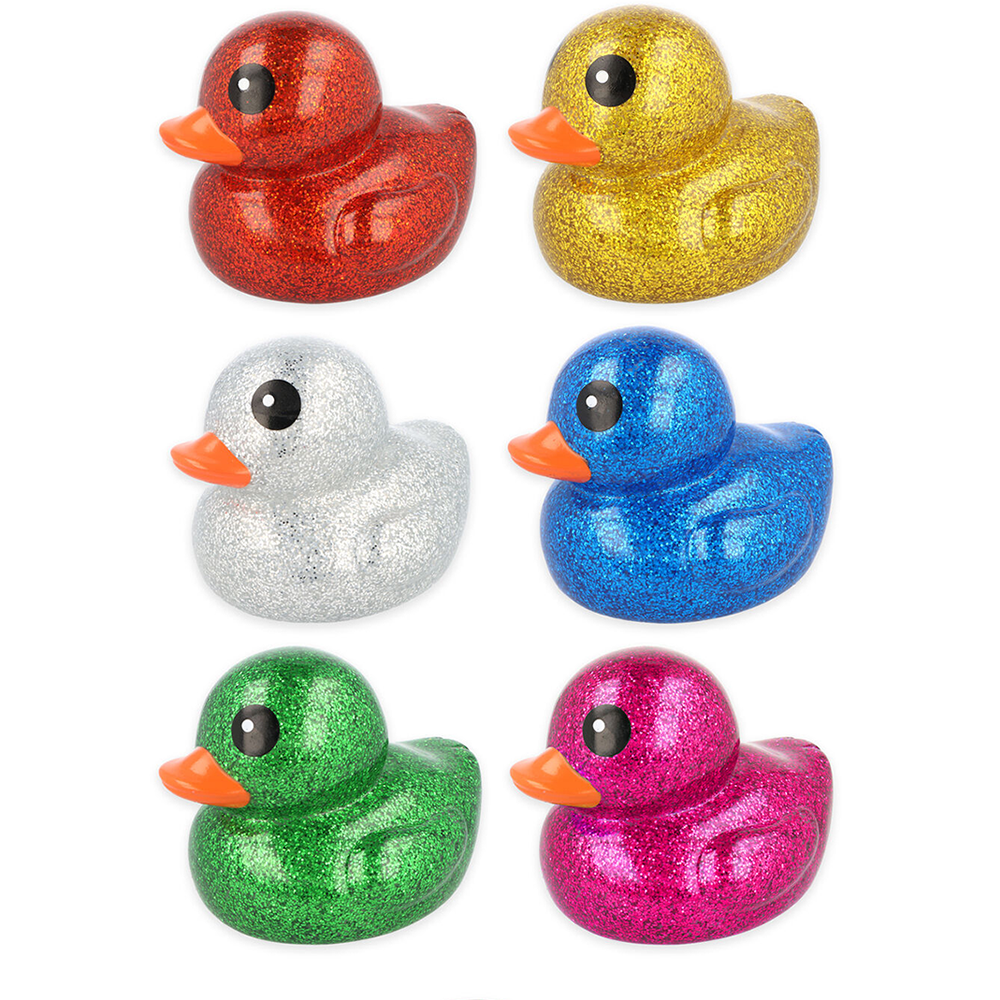 Giant Glitter Duck Toy 17.5cm