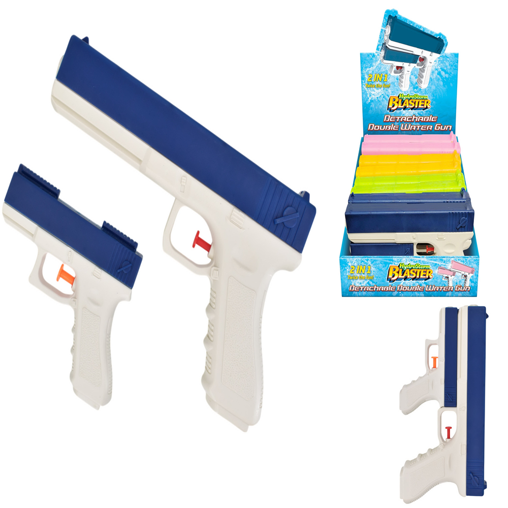Double Water Gun Detachable In Dbx - 4 Asst Cols
