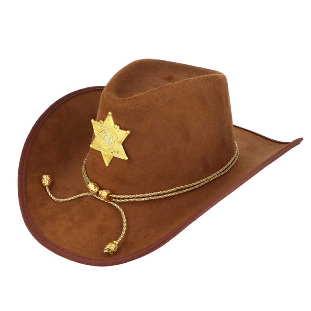 Brown Ornate Cowboy Hat