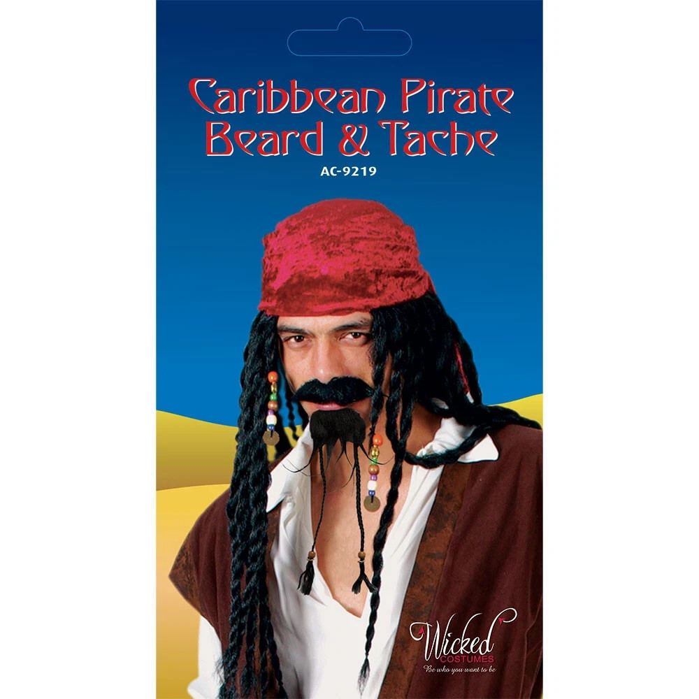 Caribbean Pirate Beard & Tash