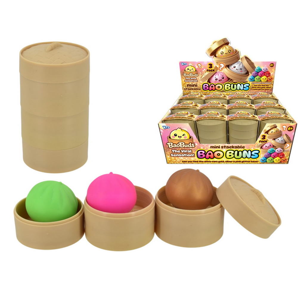 Three Tier Bao Buns With Case