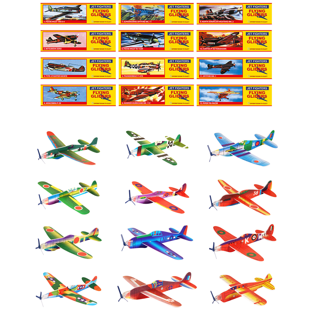 Retro Plane Jet Gliders 19cm