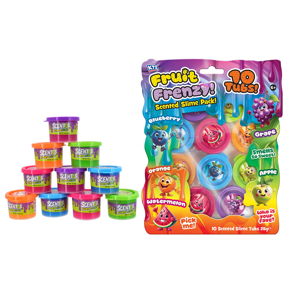 10 Pack Scented Slime Tubs