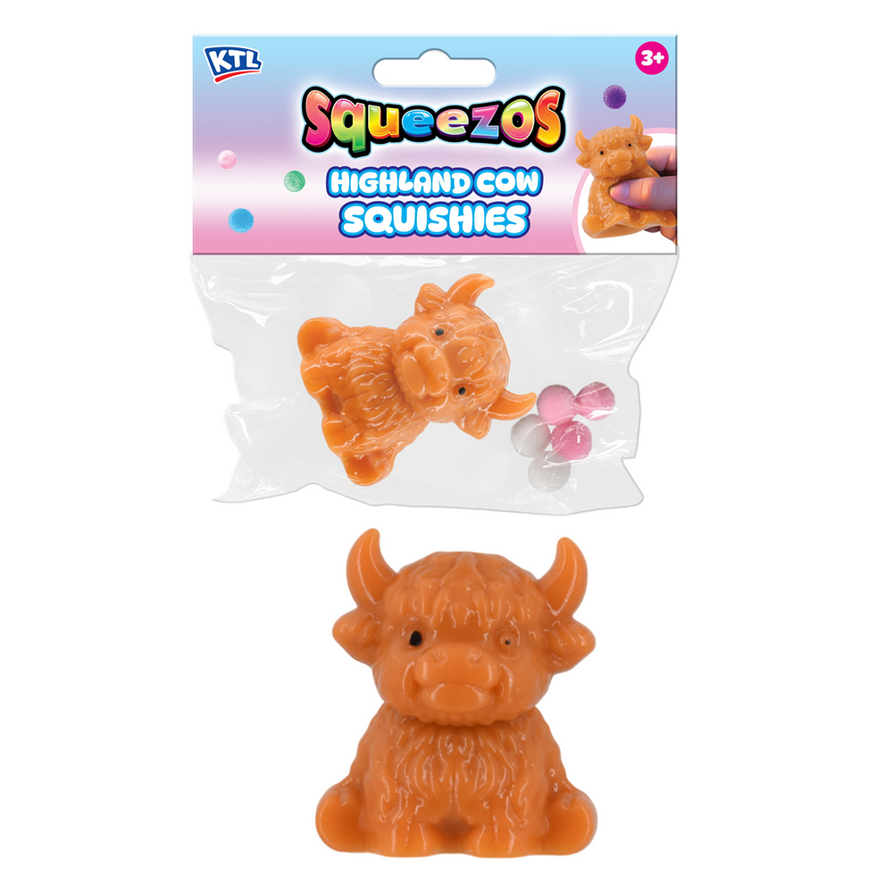 Squishy Highland Cow With Bobbles