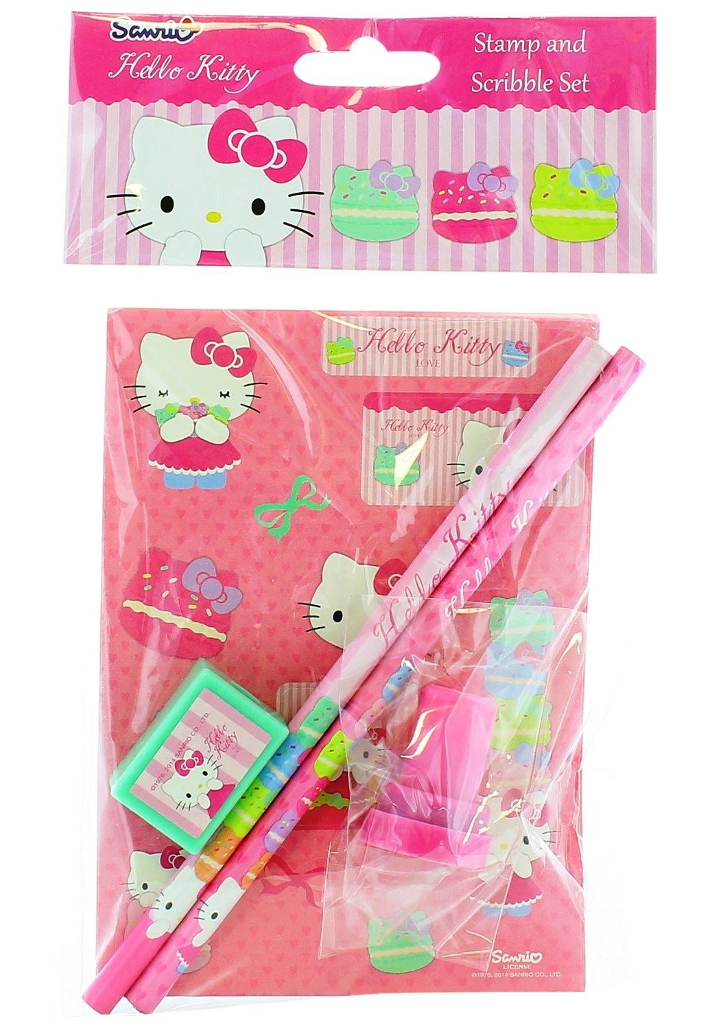 Hello Kitty - Stamp And Scribble Set - 2014 - NEW