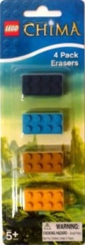 LEGO Chima - 4 Pack Erasers - NEW