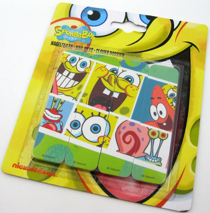 SpongeBob SquarePants Nail Files - Pack Of 4 - NEW
