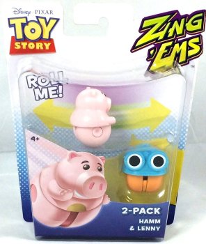 Toy Story - Zing Ems - Hamm And Lenny - 2 Pack - Pixar - NEW