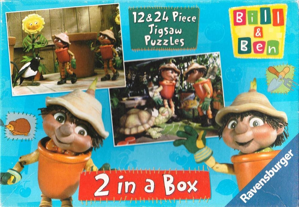 Bill & Ben 2-In-A-Box Jigsaw Puzzle - 12 & 24 Pieces - Cbeebies - Ravensbur