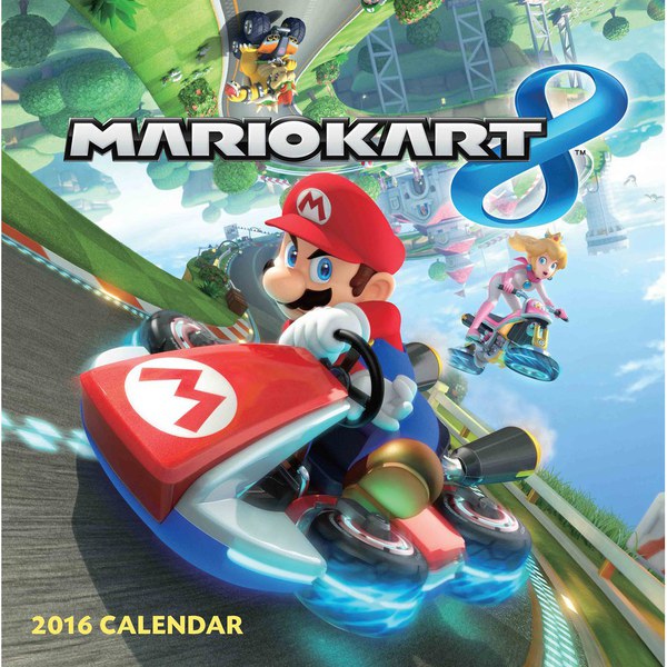 Mario Kart 8 Calendar 2016 - Nintendo - NEW
