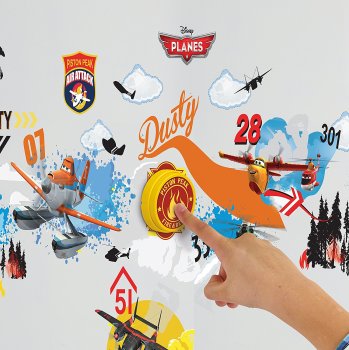 Planes 2 - Ringading Doorbell Vinyl Sticker Set - Disney - NEW