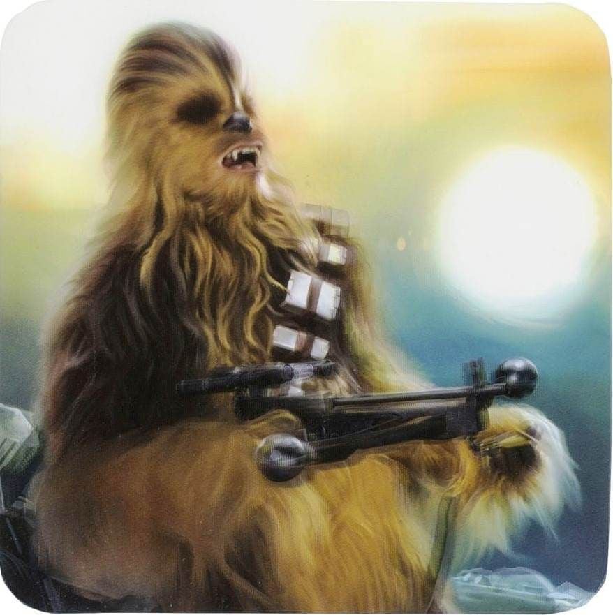 Star Wars : The Force Awakens - Chewbacca Lenticular 3D Coaster - NEW