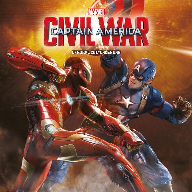 Captain America : Civil War - Official 2017 Calendar - NEW