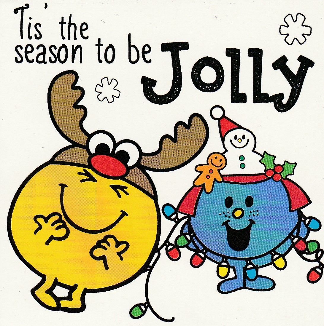 Mr Men And Little Miss Mini Christmas Card - Happy And Giggles - NEW