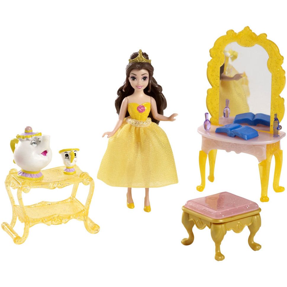 Disney Princess : Beauty And The Beast - Belle's Fairy-Tale Scene Playset -