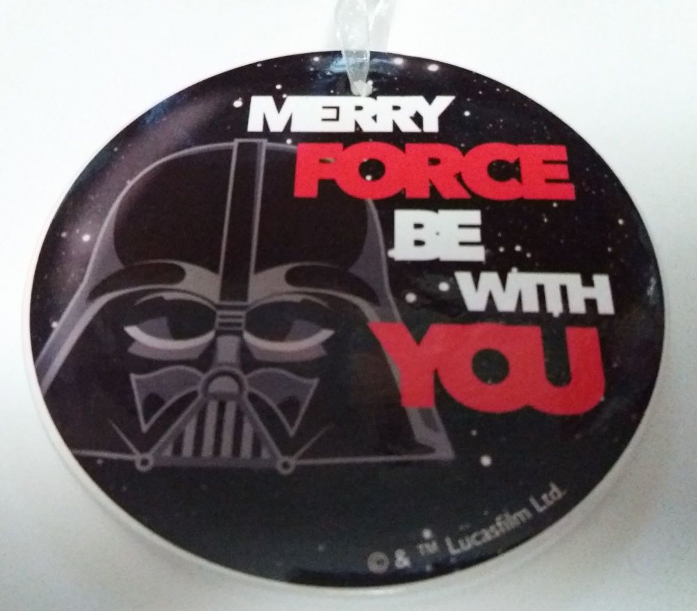 Star Wars - Christmas Ceramic Decoration - Darth Vader - Disney - NEW
