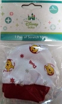 Winnie The Pooh - Christmas Baby Scratch Mitts - Disney - NEW