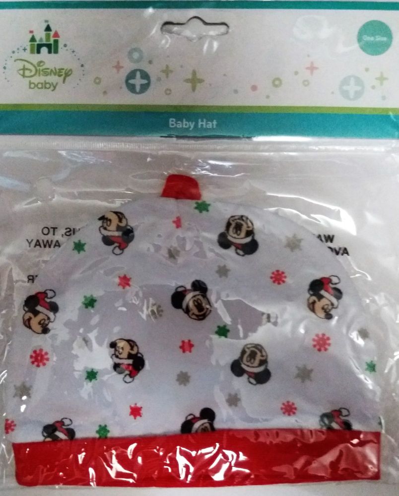 Mickey Mouse - Christmas Baby Hat - Disney - NEW