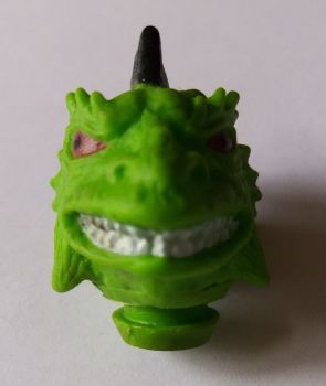 Action Figure Head - Green Alien / Reptile