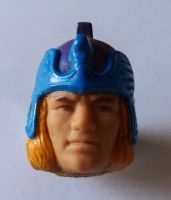Action Figure Head - Blue Helmet