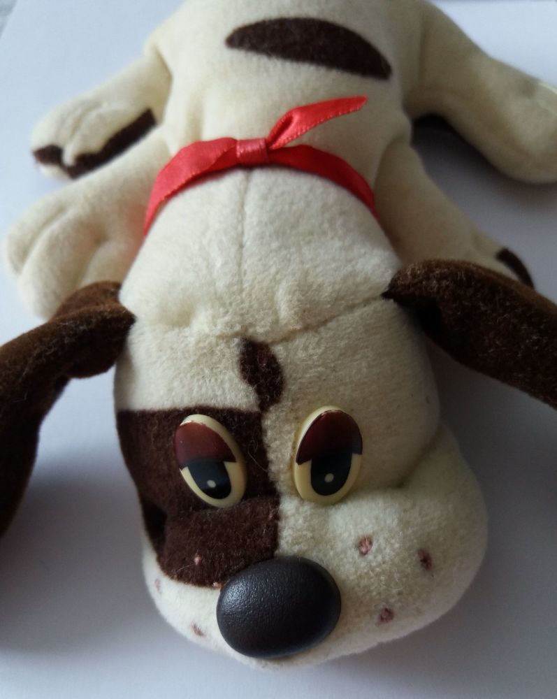 Pound Puppies - Brown & Cream Puppy Plush Soft Toy - 1984