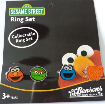 Sesame Street - Collectable Ring Set - NEW