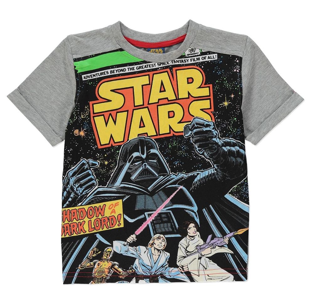 Star Wars - Short Sleeve T-Shirt - Comic Book Design - 5-6 YRS - NEW