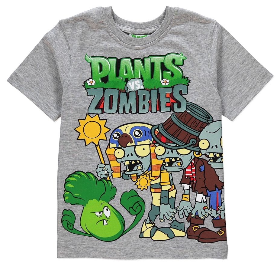 Plants Vs Zombies Short Sleeve T Shirt Popcap 7 8 Yrs 2014